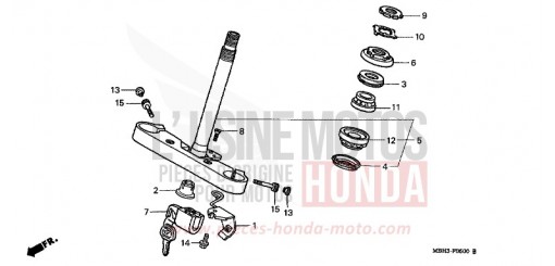 STEERING STEM VT1100C3W de 1998